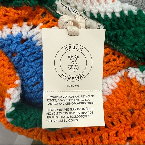 Urban Outfitters Urban Renewal Remade Deadstock Vintage Crochet Mini Skirt S/M - Picture 3 of 4